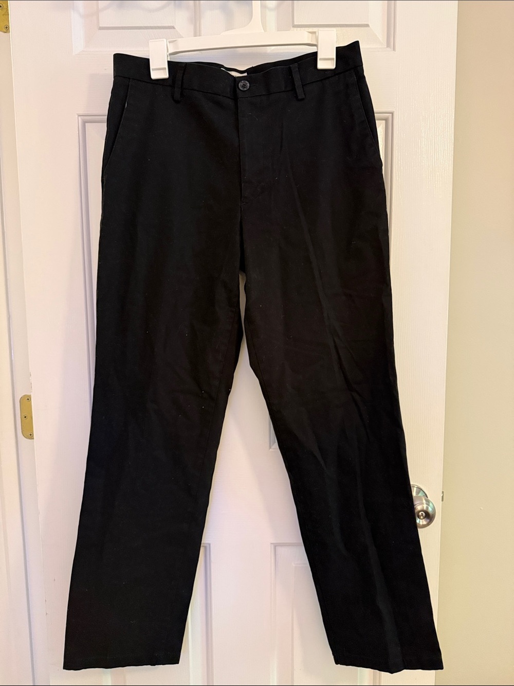 Dockers Black Straight-Leg Dress Pants